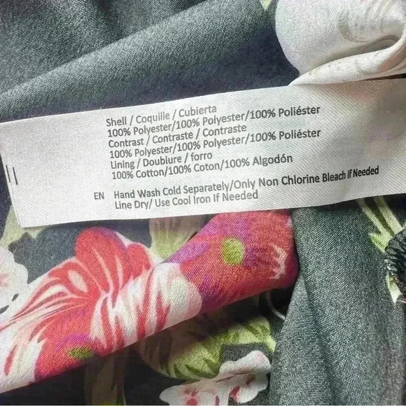 Band of Gypsies Black Floral Mini Dress with Pockets Size XS - Picture 15 of 15